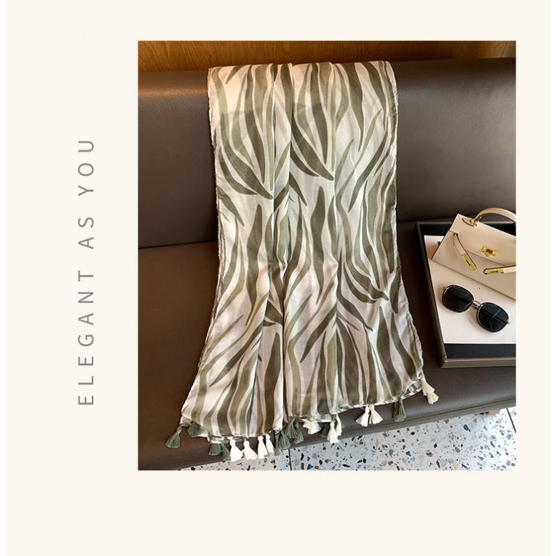 Womens Long Zebra Print Scarf Wrap Shawl Vintage Chic Style Lightweight Accessory