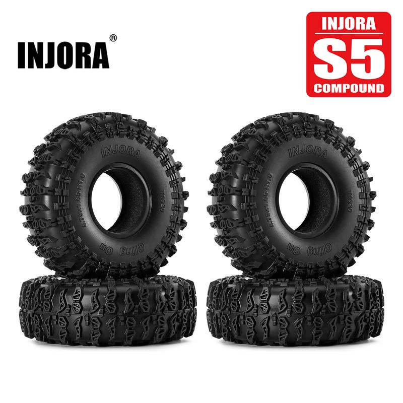 INJORA S5 1.9" Cling On Tires 120*42mm for 1/10 RC Crawler (T1920)