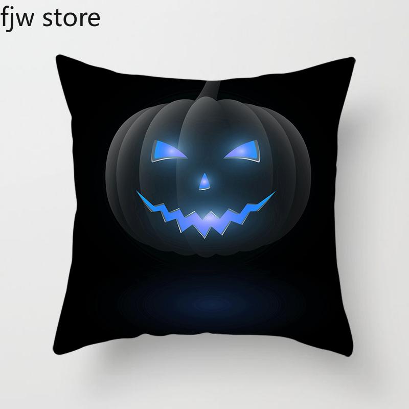 

Хэллоуин тыква привидение лицо украшение наволочка вечеринка праздничный подарок диван подушка чехол спальня дом 45x45см 40x40cm