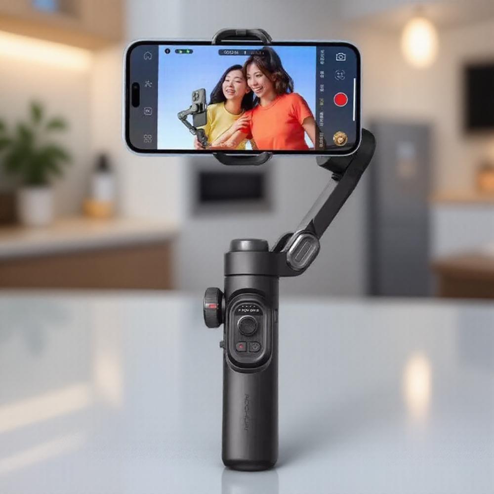 3-Axis Handheld Gimbal Stabilizer Anti-Shake Selfie Stick Face Tracking for Smartphone Camera Video Recording
