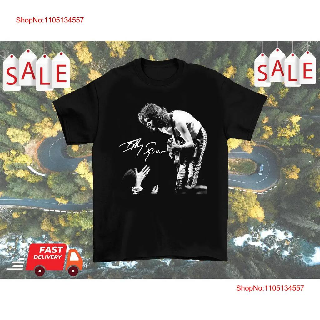 Billy Squier On Stage Signature T Shirt Cotton Adult BS vintage Washed Stylish Top For Everyday Wear Stretched homme graphic