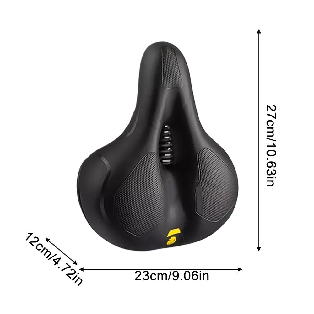 Bicycle Saddle Double Shock Absorbing Cushion Memory Foam Comfortable Bike Seats for Men for Mountain Road Cycling Biking