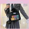 Transparent Backpack Cute Layer With Inner Zipper Pocket Pu Material For School