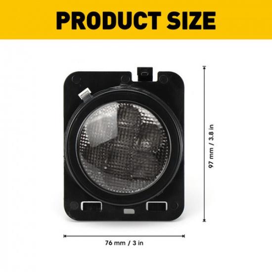 Amber Side Marker Front Lights Fender Parking Lamp For 2007-2018 Wrangler JK EXV