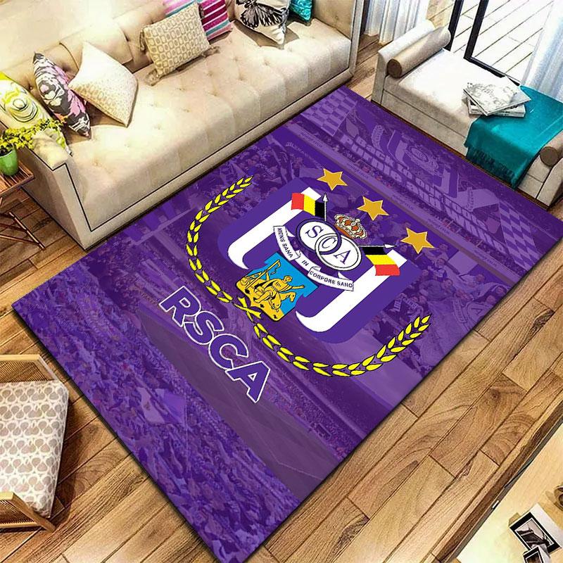 Royal Sporting Club Anderlecht Carpet Rug for Living Room Bedroom Home Sofa Decoration,Kids play Non-slip Floor Mat
