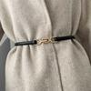 Elegant Womens Versatile Pu Belt Featuring Smooth Buckle Design For Chic Dress Pairings