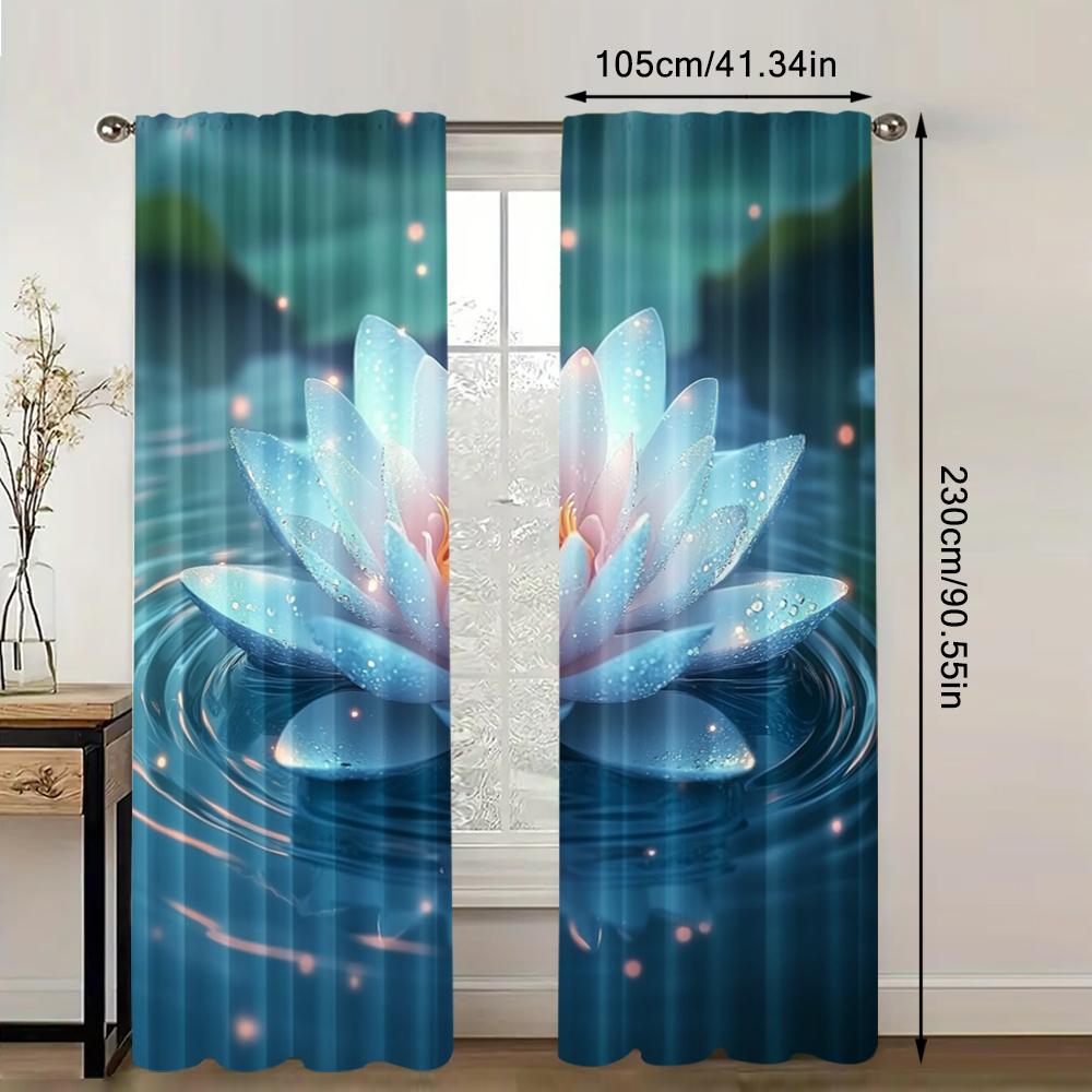 2 st, Draperier Lotus Ljusfilter Familjefest Lämplig för Klassrumsdekoration
