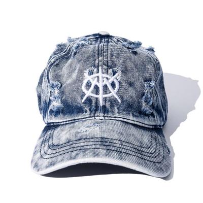 MASSnoUN EMBLEM WASHED DYING VINTAGE BALL Cap MSFAC004-BL