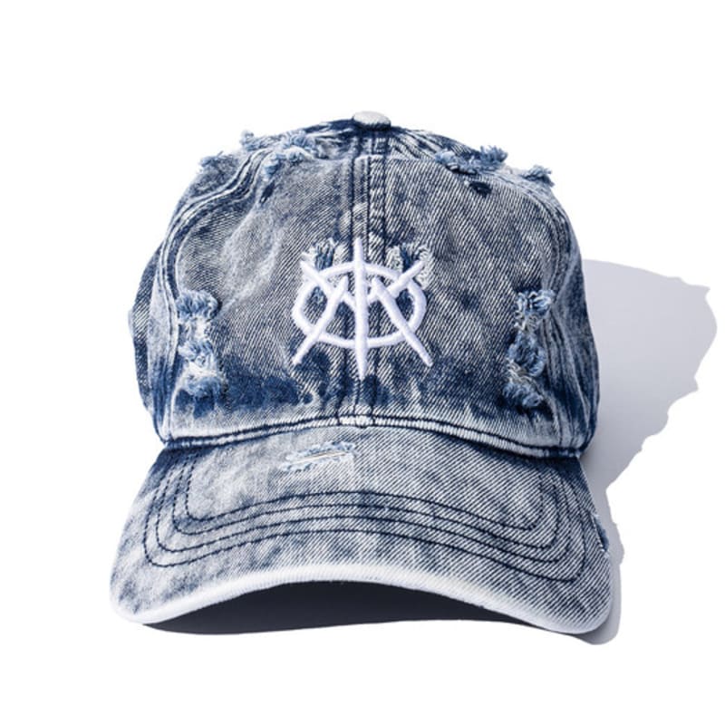 

MASSnoUN EMBLEM WASHED DYING VINTAGE BALL cap MSFAC004-BL FREE