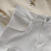 Fashion Pleated Skirt Women Y2k Harajuku White Pencil Skirt Uniforms Safety Pants Summer Solid Color Casual Mini Kawaii Skirt
