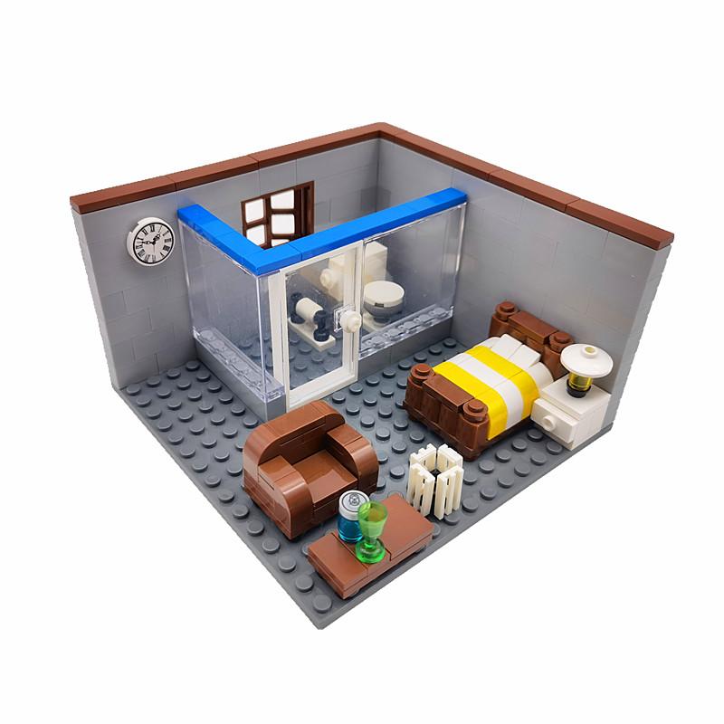 

Набор строительных блоков «Городской дом» для мальчиков и девочек, набор для самостоятельной сборки мебели для гостиной и кухни, детские игрушки.