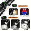Rechargeable LED Flashlight Powerful Battery Flash Light  with Tail Magnet Zoom Torch Light Long Range Lamp for Camping