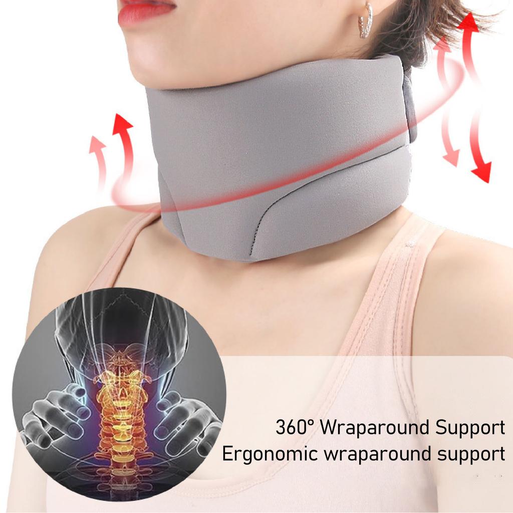 Neck Brace Cervical Collar Breathable Keep Vertebrae Stable Relief Spine Pressure Soft Foam Neck Support Brace for Office Home