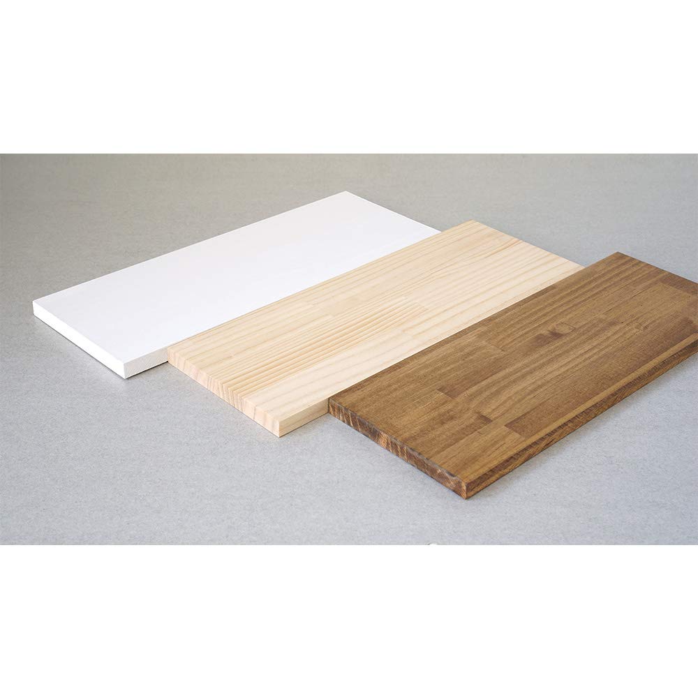 Heian Shindo Kogyo LABRICO Wall Shelf Shelf White Width 40 X Depth 15 X Thickness Pine Laminated Wood Shelf 1.5cm WSW-75