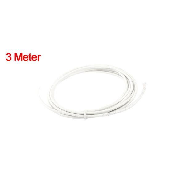 Câble tressé haute température sourcing map 2mm² fil électrique silicone 3m câble alimentation connexions flexibles usage domestique