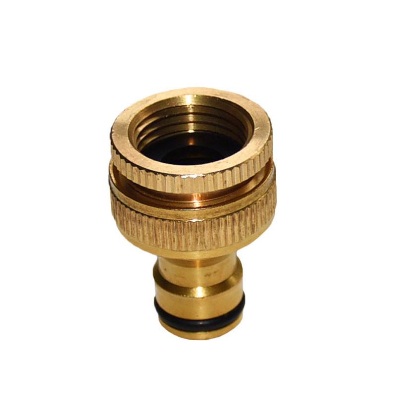 

Brass Connector 3/4 Female Garden Hose Brass Fittings Female 1/2 The Faucet Water Gun Adapter Copper Connector Garden 1Pcs 3/4