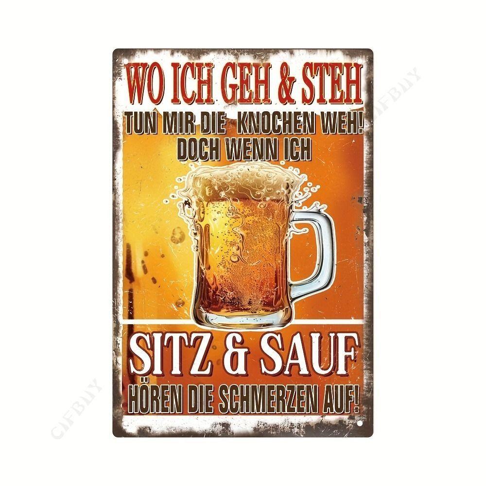 

Funny Beer Poster Metal Tin Sign 20x30 cm Wall Decor Gift