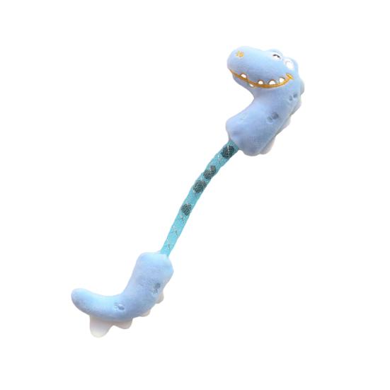 

Plush Dinosaur Cat Toy Interactive Cat Chew Bite Toy with Natural Fruits Self Play KickerToy for Indoor Cats Kittens