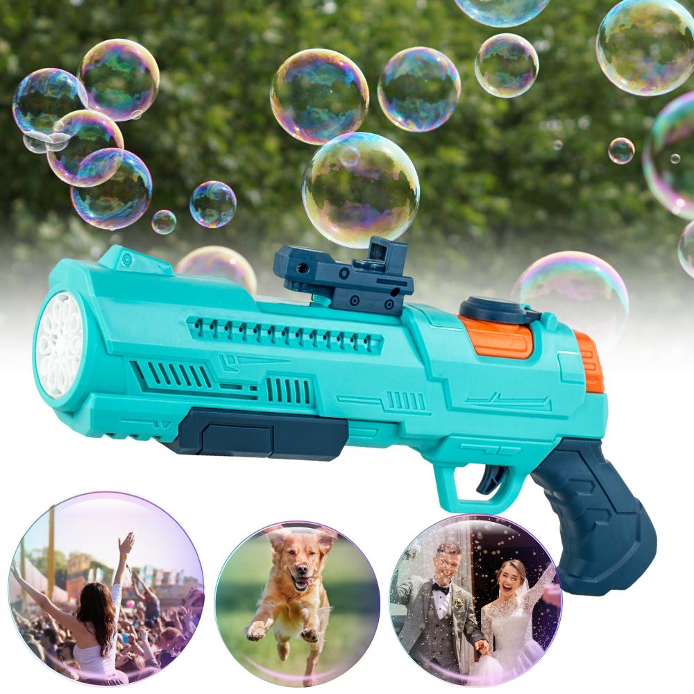 Automatic bubble gun machine set 2 x liquid