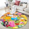 Adventure Time Round Area Rug Carpet Rug For Living Room Bedroom Sofa Playroom Decor Nonslip Floor Mat