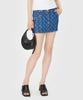 MARINE SERRE (W) Regenerated Denim Mini Skirt Navy