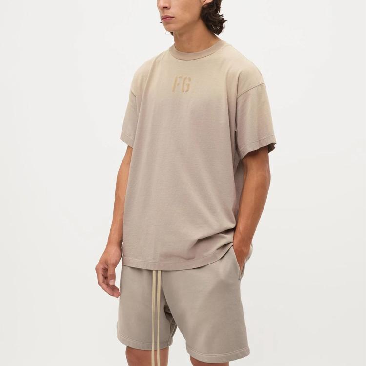 Fear of God FG Tee Vintage Paris Sky Men Tops Tan FG50-025CTJ-041