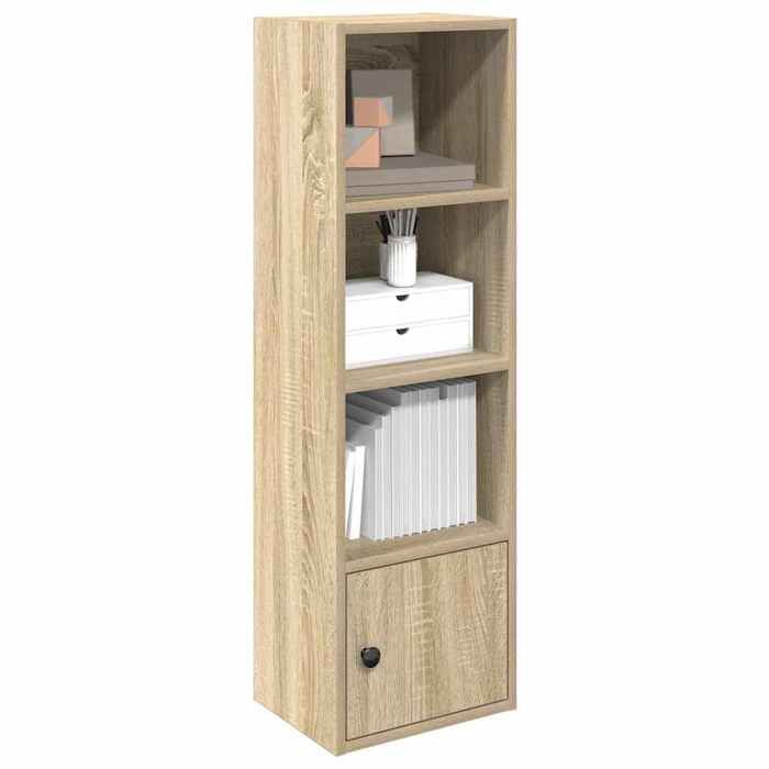VidaXL Bookcase Sonoma Oak 31x24x102 Cm Engineered Wood, Bookshelf, Storage Rack, Book Holder, 860339