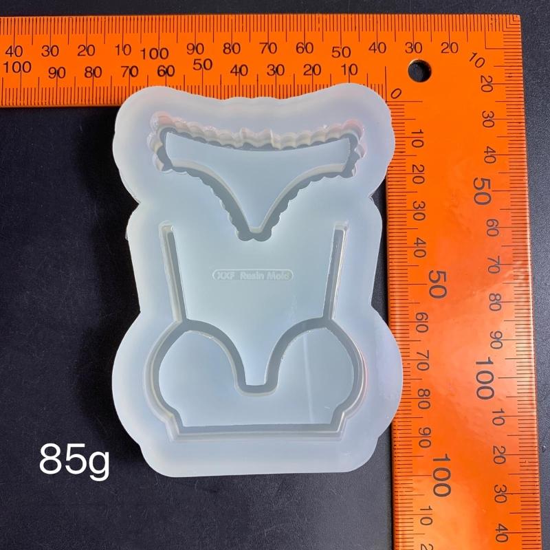 DIY Bikini Ornament Quicksand Silicone Epoxy Mold DIY Keychain Pendant Jewelry Crafting Mould for Valentine Gift