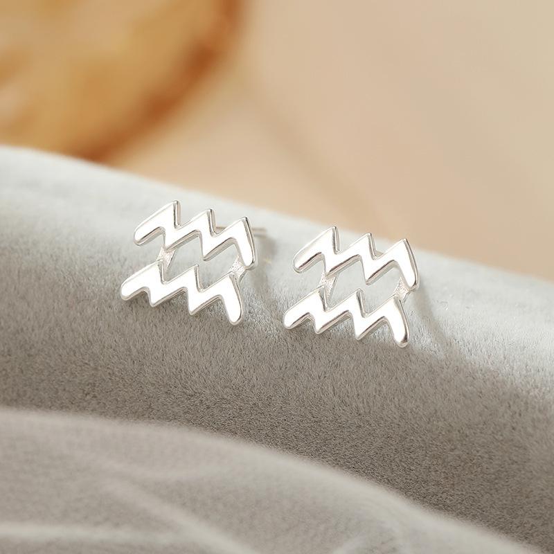 Banyan Tree S925 Silver Zodiac Earrings - Elegant Luxury Design for Women.