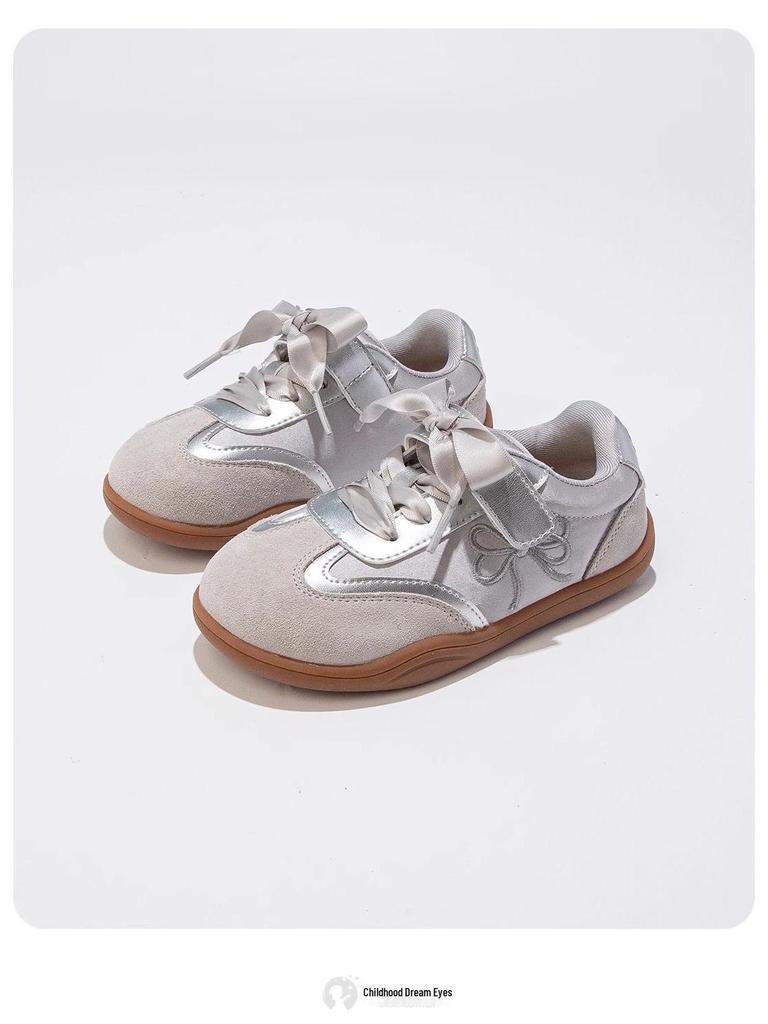 Girls' De Xun Autumn/Winter 2025 Lightweight Suede Sneakers - Big Girls' Casual Skate Shoes