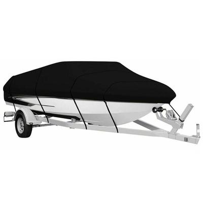 Boat Cover 11 22ft Outdoor V Shaped Yacht Dust Cover Rainproof Boat Cover Sunscreen Taffeta 190T Hull Protective Cover