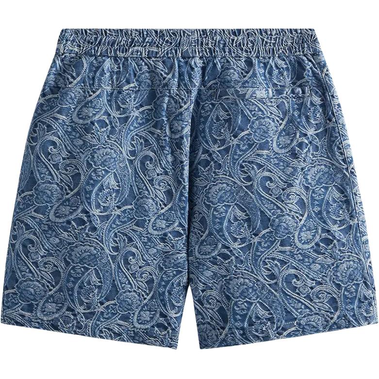 Kith Japanese Indigo Paisley Active Short Indigo Men Bottoms Multi-Color KHM060139-403