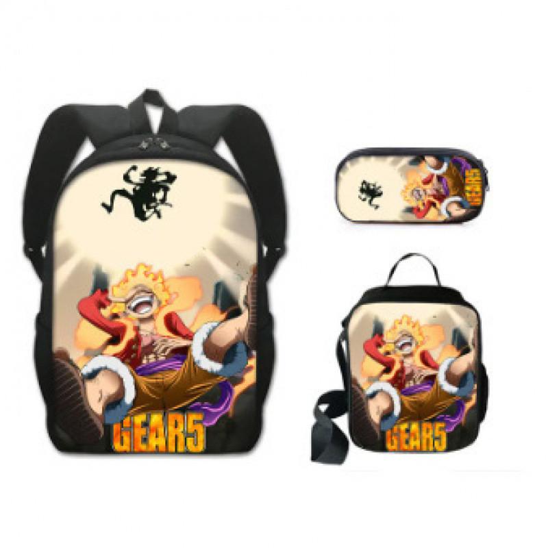 One Piece Backpack Set For Middle School Students Nylon School Bag Pencil Case And Tote Bag