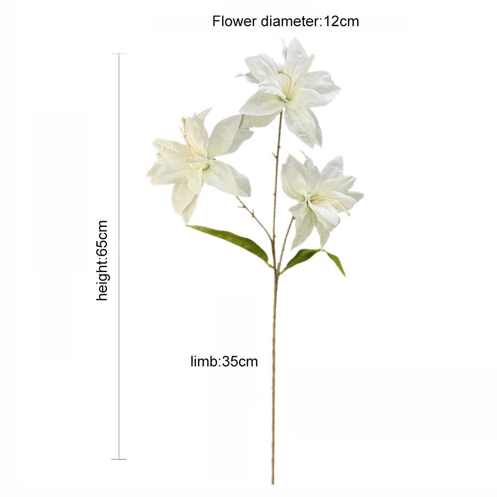 Artificial Flowers Small Lily Decoration Elegant Simulation Plants