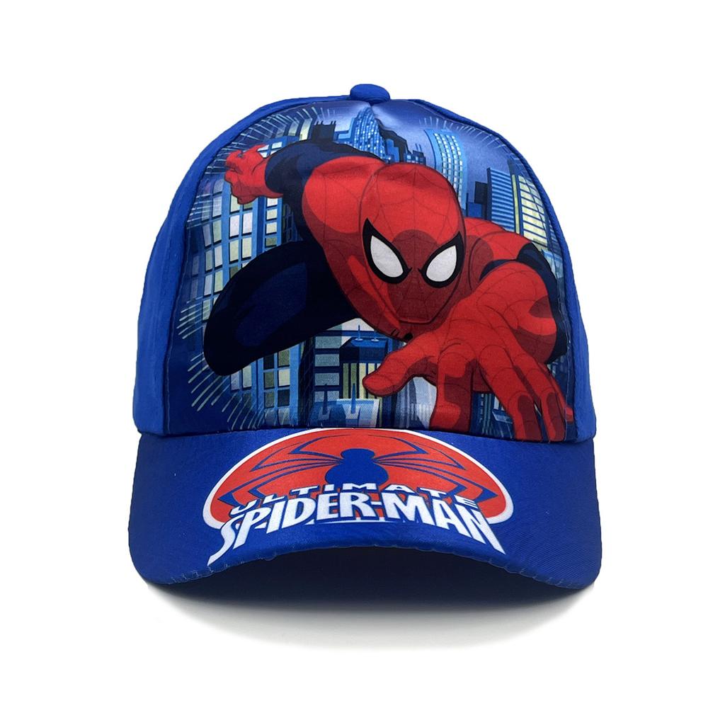 New Spider Cartoon Peripheral Printing Children's Baseball Cap Wide Brim Spring and Summer Cartoon Sun Hat
