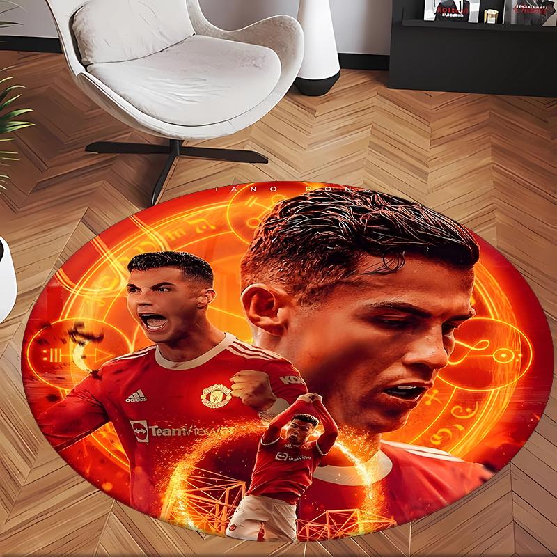 Ronaldo'nun (19) Ofis için Yuvarlak Halı Ofis, Yatak Odası, Oturma Odası ve Ev Alanı için Dekoratif Yer Halısı