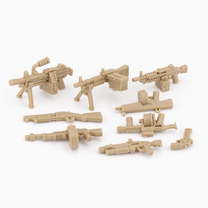 Armi Militari Figure di Motociclette Blocchi da Costruzione Accessori Bazooka Struttura di Trasporto Fucile Fucile da Cecchino Giocattoli Compatibili K050