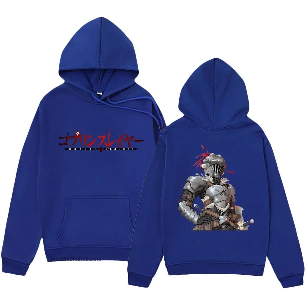 Goblin Slayer Print Hoodies Anime Cartoon Swearshirts with Hooded Winter Women Clothes Long Sleeve Fleece Kpop Pullover Y2k Tops