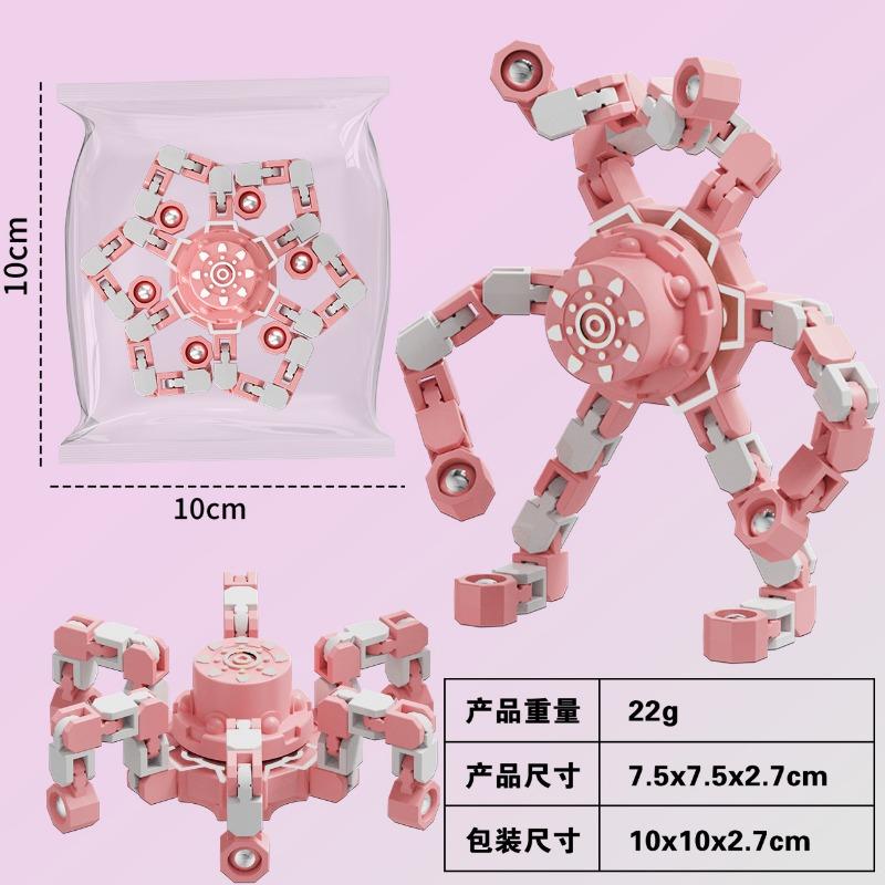 Primary School Students' Creative Tops Children's Small Toys Deformed Mechanical Tops Kindergarten Children's Fingertip Tops