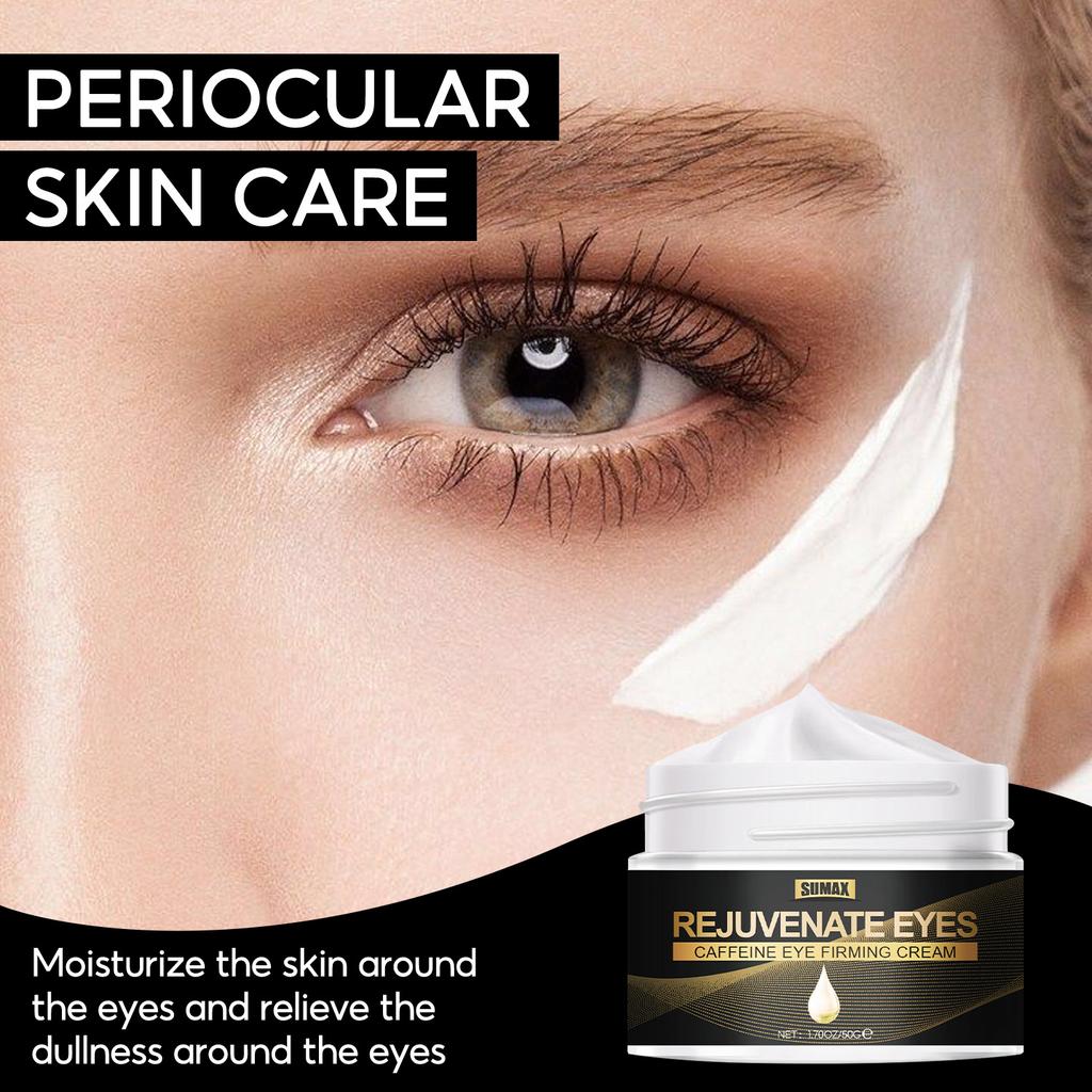 50g Small Jar Caffeine Eye Cream Mooth Delicate Radiant and Translucent Rapid Absorption of Skin Retinol Anti Aging Serum