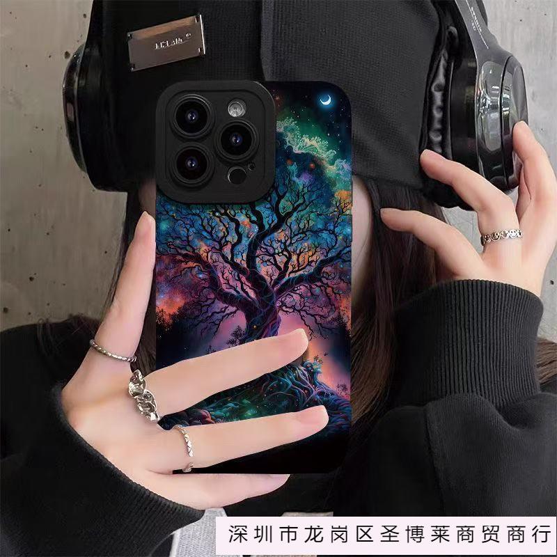 Magic Tree Is Suitable for Iphone16pro Mobile Phone Case Apple 15 Anti-drop 1413promax New 12x
