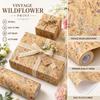 Vintage Wildflower Wrapping Paper Rustic Style Botanical Wrapping Paper  Present Wrapping