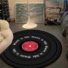 American Round Non-slip Water-absorbing Velvet Carpet for Bedroom & Living Room - Dirt-resistant & Easy-to-clean