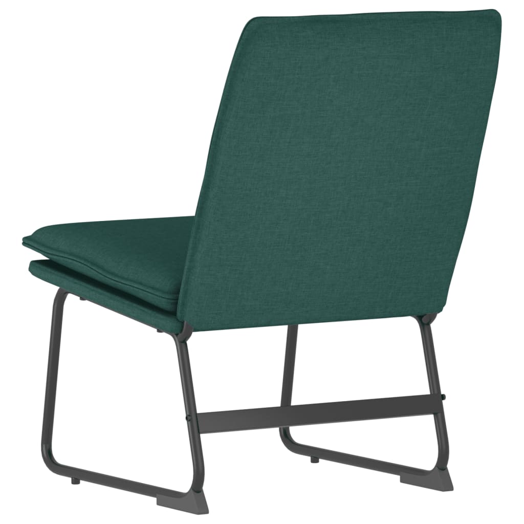 Lounge Chair Dark Green 52x75x76 Cm Fabric