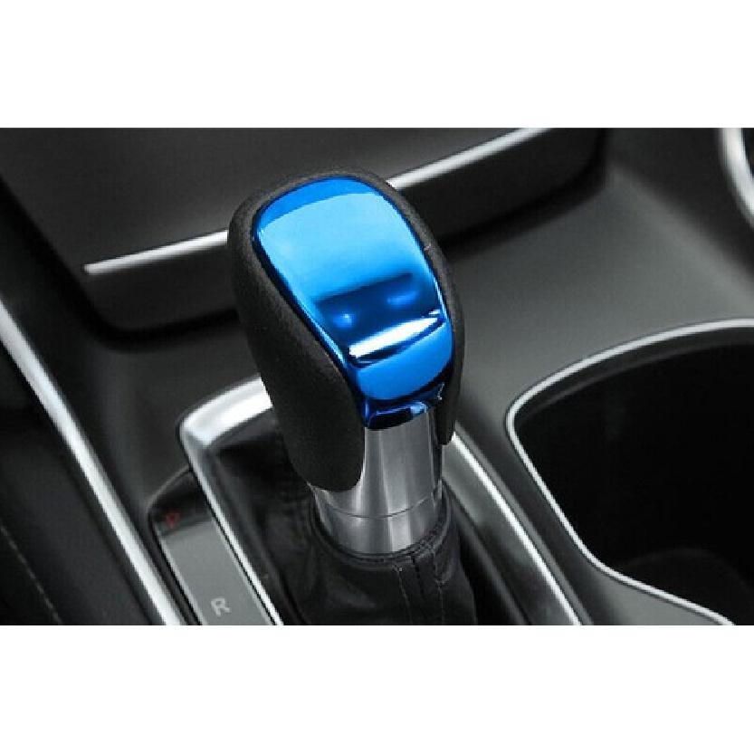 Blue Titanium Car Console Gear Shift Knob Cover Trim For Honda Accord 2018-