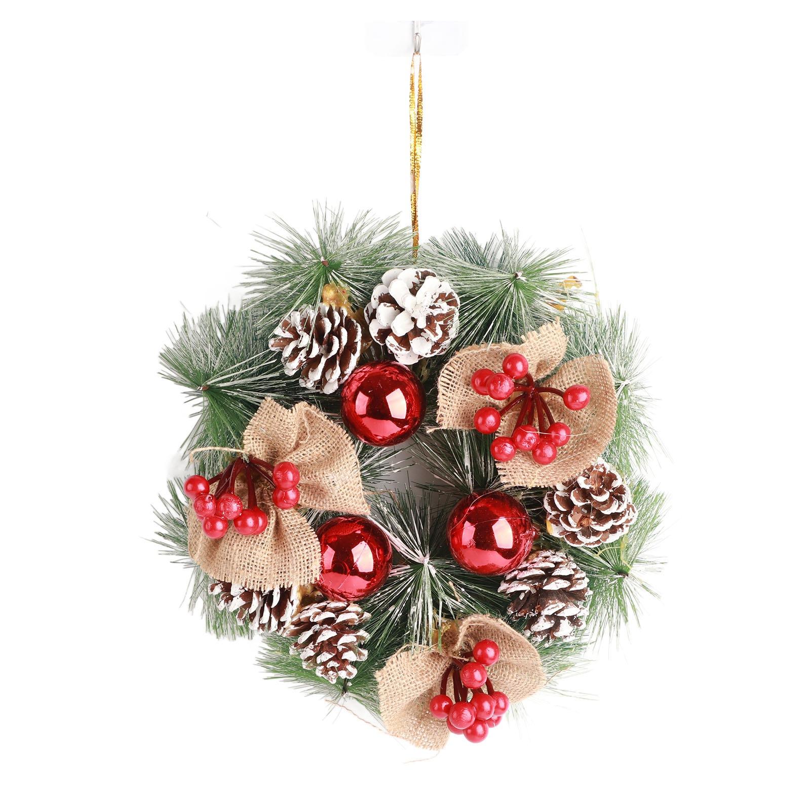 

Christmas Garland Vivid Lifelike Pine Needles Christmas Decorative Garland for Front Door Home