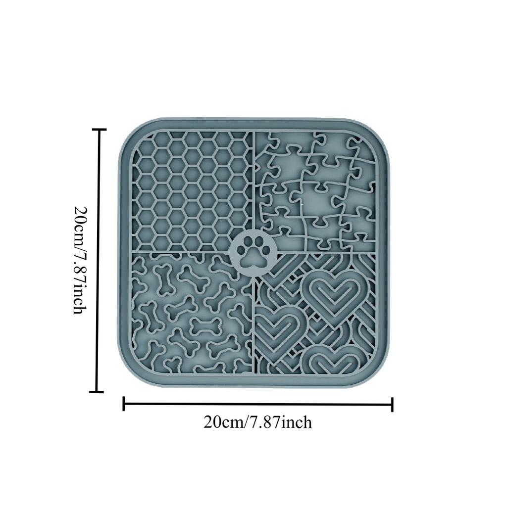 Durable Silicone Pet Licking Mat Slow Feeder for Dogs Cats Anxiety Relief Chew Proof