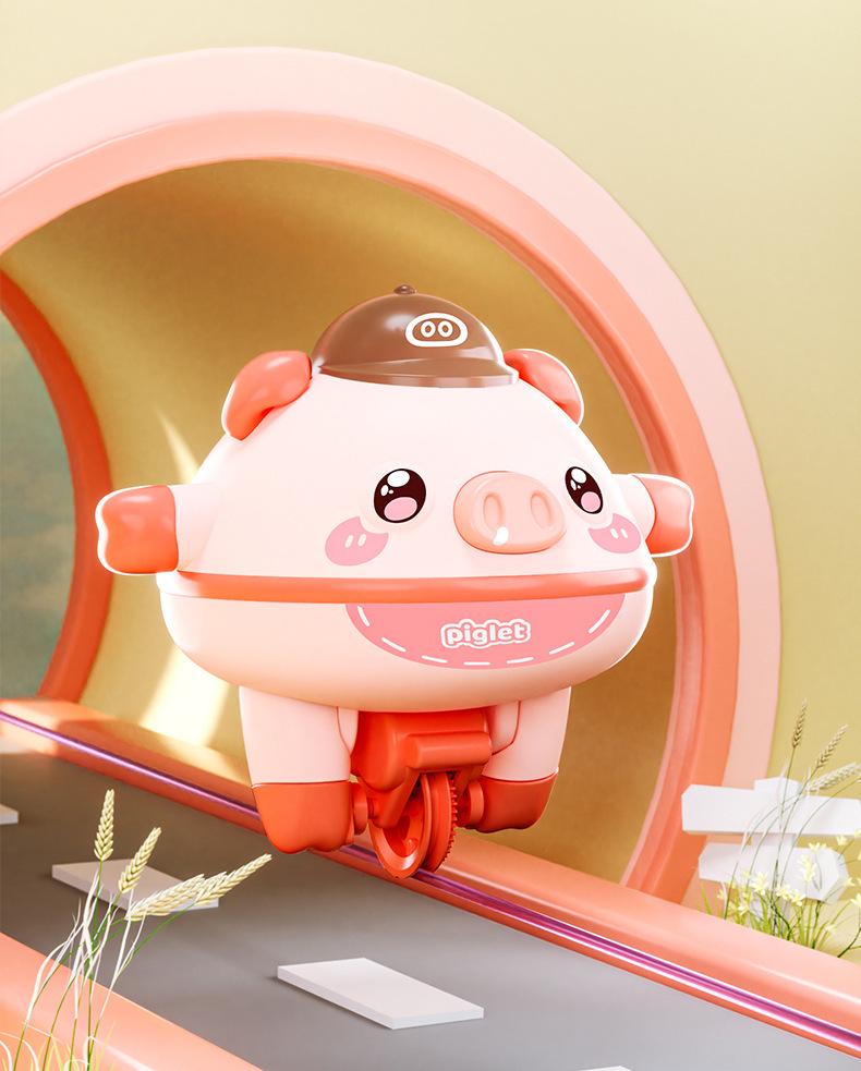 Kids' Balance Pig: Electric Roly-Poly Unicycle & Educational Spinning Top