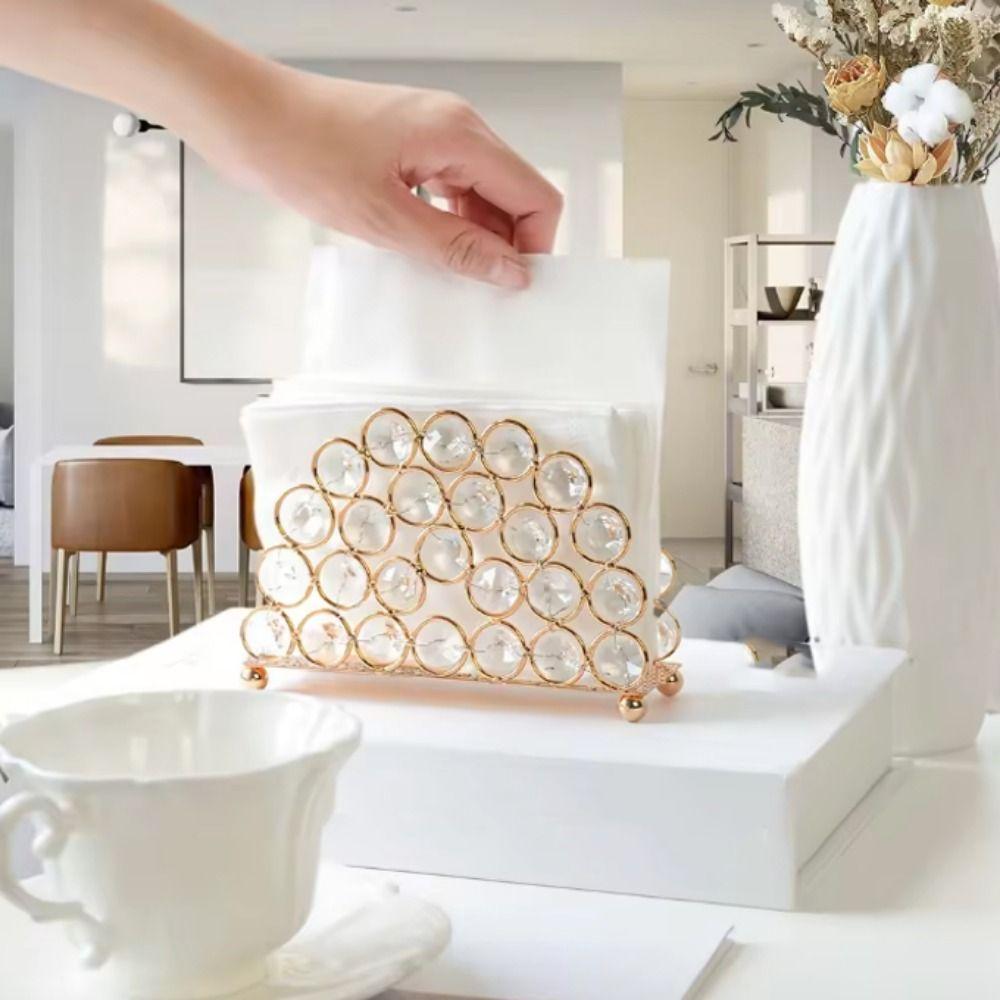 Nordic Style Serviette Holder Luxury Tissue Dispenser Practical Napkin Rack  Living Room