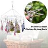 Stainless Steel Windproof Clothespin Laundry Hanger Peg Airer Clip Clothesline Drying Clothes R T9Z5